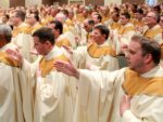 clergy concelebrating mass