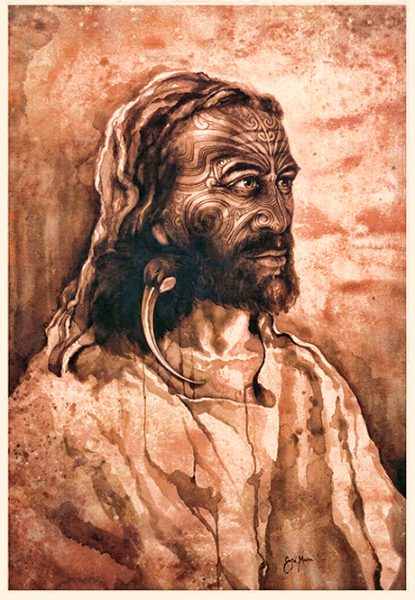 White Jesus Image via newzealandartwork.com