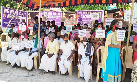 Dalit Catholics protest