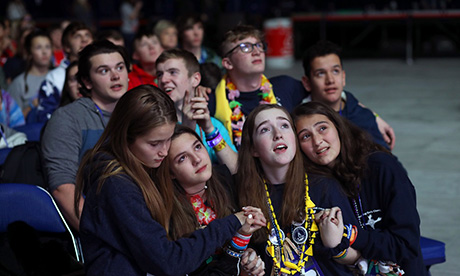 teens excited about Mass