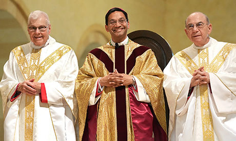 New bishop replaces priests