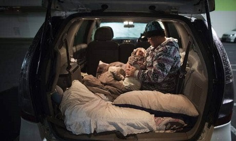 sleeping in cars