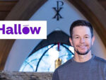 Wahlberg with Hallow logo